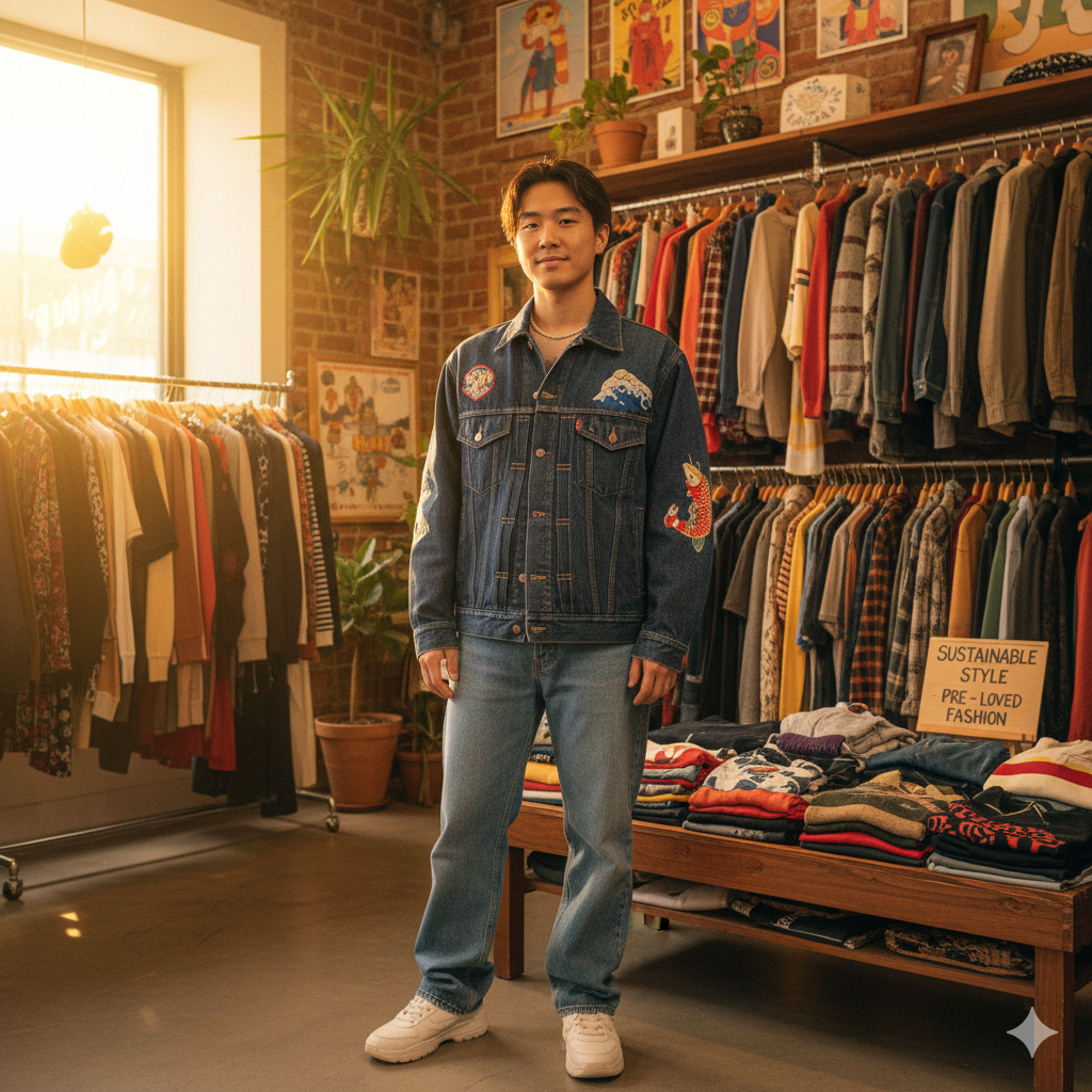 Tren Thrifting (Baju Bekas) Vintage Jepang di Kalangan Anak Muda Asia.